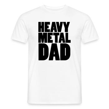 Heavy Metal Dad - Männer T-Shirt - Weiß - Vorne - AI Model Male 178 dark (178cm)