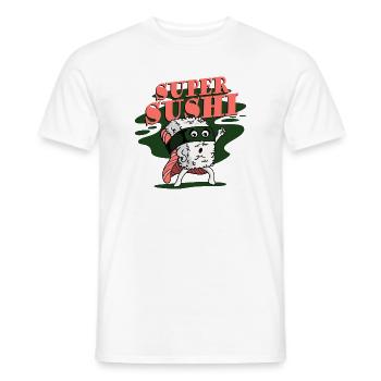 Sushi Japan Japanisches Essen Lieblingsessen - Männer T-Shirt - Weiß - Vorne - AI Model Male 178 dark (178cm)