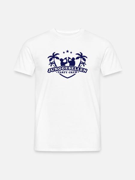 JGA Party Crew - Männer T-Shirt - Weiß