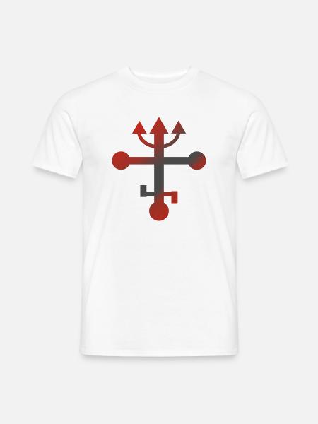 Exu Eshu yoruba religion symbole condomblé santeria - T-shirt homme - blanc