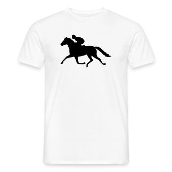 rider - Men's T-Shirt - white - Front - AI Model Male 178 dark (178cm)