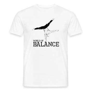 handbalance handstand calisthenics Sport Athlet - Männer T-Shirt - Weiß - Vorne - AI Model Male 178 dark (178cm)