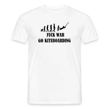 Kiteboard,Kiteboarder,Kite,Kiteboarding,Sea,Board - Men's T-Shirt - white - Front - AI Model Male 178 dark (178cm)