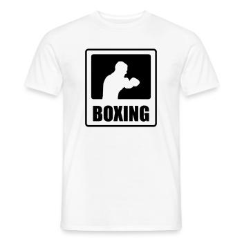 Boxing - T-shirt homme - blanc - Devant - AI Model Male 178 dark (178cm)