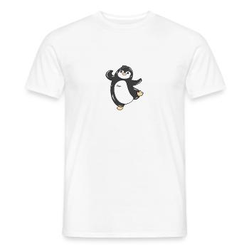 manchot - T-shirt homme - blanc - Devant - AI Model Male 178 dark (178cm)