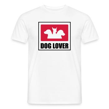 Dog Lover - T-shirt homme - blanc - Devant - AI Model Male 178 dark (178cm)