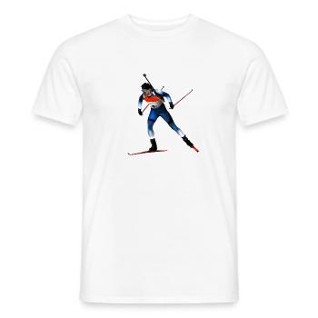 Fallschirm - Männer T-Shirt - Weiß - Vorne - AI Model Male 178 dark (178cm)