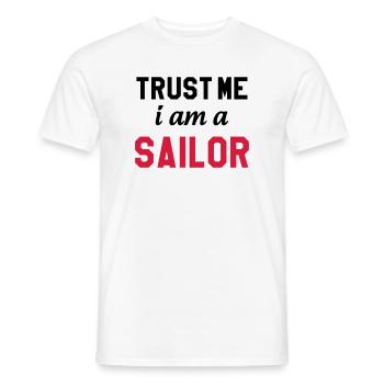 Trust me I am a Sailor - T-shirt homme - blanc - Devant - AI Model Male 178 dark (178cm)