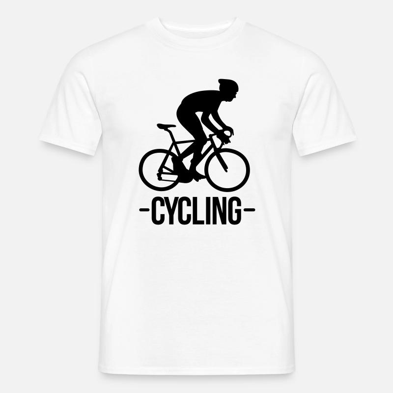 Radfahren - Männer T-Shirt - Weiß