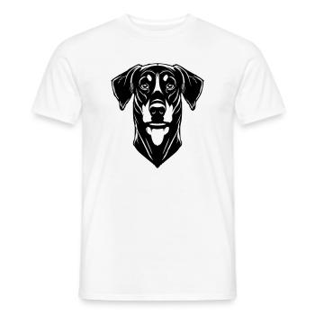Dobermann - Men's T-Shirt - white - Front - AI Model Male 178 dark (178cm)
