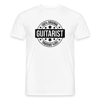 Guitarist - Männer T-Shirt - Weiß - Vorne - AI Model Male 178 dark (178cm)