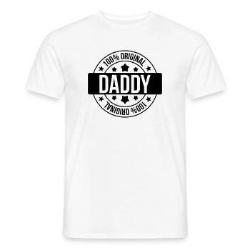 Daddy 100% Original - T-shirt homme - blanc - Devant - AI Model Male 178 dark (178cm)