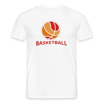Basketball Retro Design - Männer T-Shirt - Weiß - Vorne - AI Model Male 178 dark (178cm)