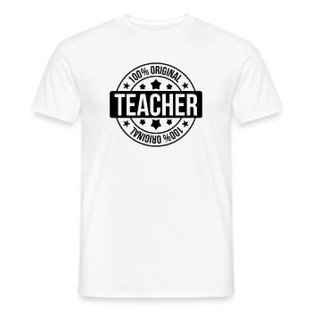 School / Teacher - Männer T-Shirt - Weiß - Vorne - AI Model Male 178 dark (178cm)