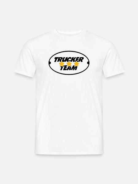 Trucker Team - T-shirt homme - blanc