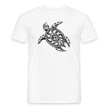 Turtle - Men's T-Shirt - white - Front - AI Model Male 178 dark (178cm)