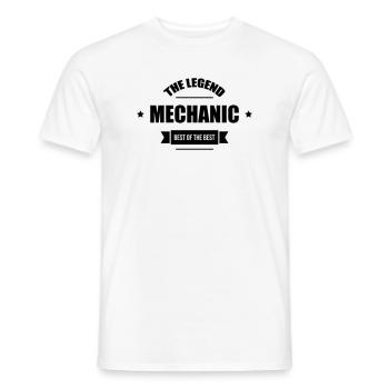 Mechanic - Männer T-Shirt - Weiß - Vorne - AI Model Male 178 dark (178cm)