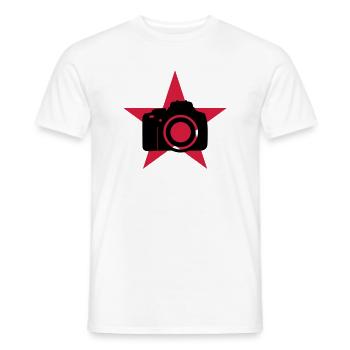 Photo / Fotografie - Männer T-Shirt - Weiß - Vorne - AI Model Male 178 dark (178cm)