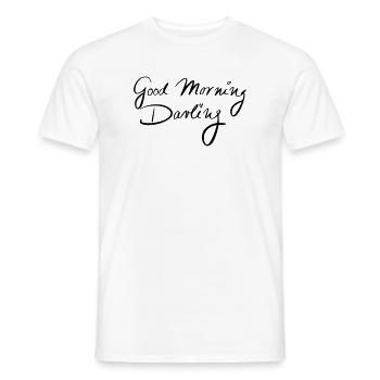 Bonjour chéri - T-shirt homme - blanc - Devant - AI Model Male 178 dark (178cm)