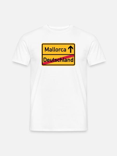Mallorca - Männer T-Shirt - Weiß