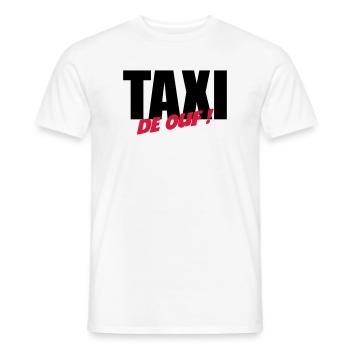 Taxi de ouf ! - T-shirt homme - blanc - Devant - AI Model Male 178 dark (178cm)