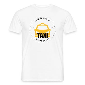 Taxi - Men's T-Shirt - white - Front - AI Model Male 178 dark (178cm)