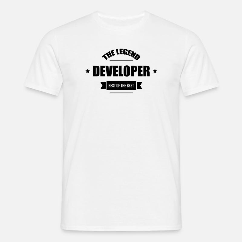 Developer - Männer T-Shirt - Weiß