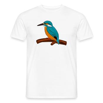 martin-pêcheur - T-shirt homme - blanc - Devant - AI Model Male 178 dark (178cm)