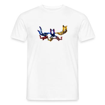 skydivers - T-shirt homme - blanc - Devant - AI Model Male 178 dark (178cm)