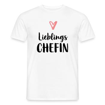 Lieblings Chefin Herz Geschenk Chef - Männer T-Shirt - Weiß - Vorne - AI Model Male 178 dark (178cm)