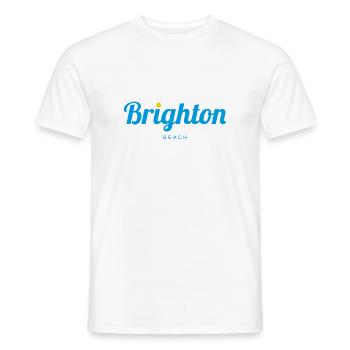 BRIGHTON England - Männer T-Shirt - Weiß - Vorne - AI Model Male 178 dark (178cm)