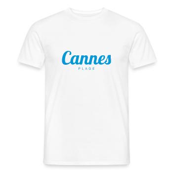 CANNES France Frankreich - T-shirt homme - blanc - Devant - AI Model Male 178 dark (178cm)
