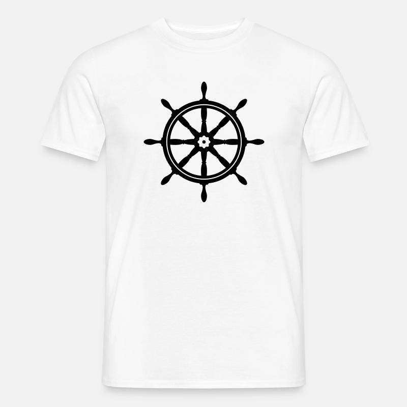 Boot Rad - Männer T-Shirt - Weiß
