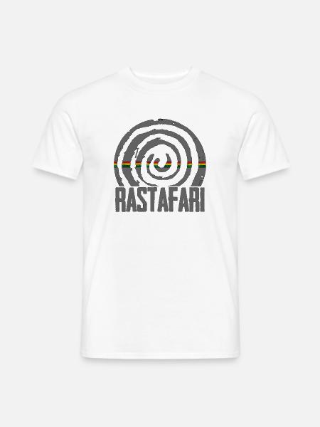 Reggae Rastafari - Männer T-Shirt - Weiß