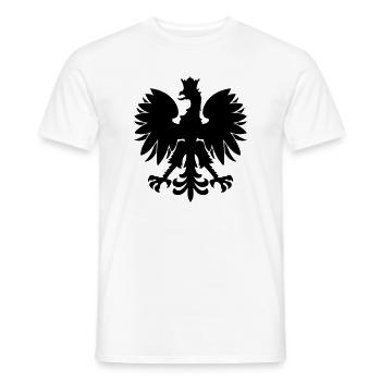 polish eagle - Men's T-Shirt - white - Front - AI Model Male 178 dark (178cm)