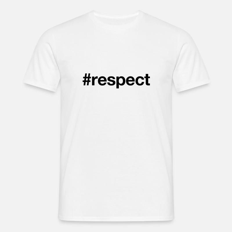 RESPECT - Männer T-Shirt - Weiß