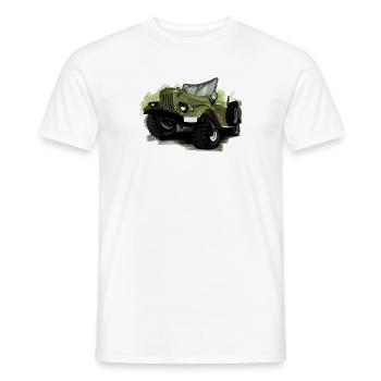 GAZ 69 - T-shirt homme - blanc - Devant - AI Model Male 178 dark (178cm)