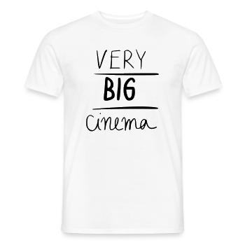 very big cinema - Men's T-Shirt - white - Front - AI Model Male 178 dark (178cm)