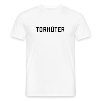 Torhüter – Statement für Goalkeeper mit Stil - Männer T-Shirt - Weiß - Vorne - AI Model Male 178 dark (178cm)