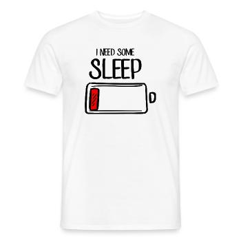 Crimson Stroke on Black - Men's T-Shirt - white - Front - AI Model Male 178 dark (178cm)