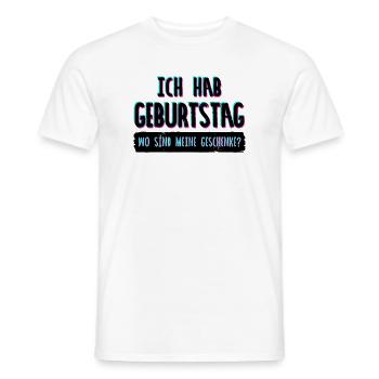 Birthday Gift Birthday Saying Birthday - Men's T-Shirt - white - Front - AI Model Male 178 dark (178cm)