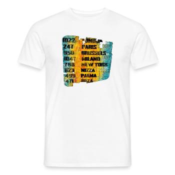 Style urbain Zone urbaine Art Design - T-shirt homme - blanc - Devant - AI Model Male 178 dark (178cm)