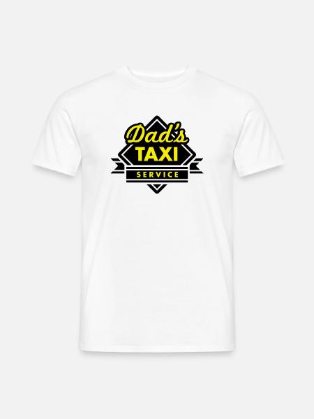 Dad's Taxi Service - Männer T-Shirt - Weiß