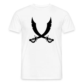 swords - Men's T-Shirt - white - Front - AI Model Male 178 dark (178cm)