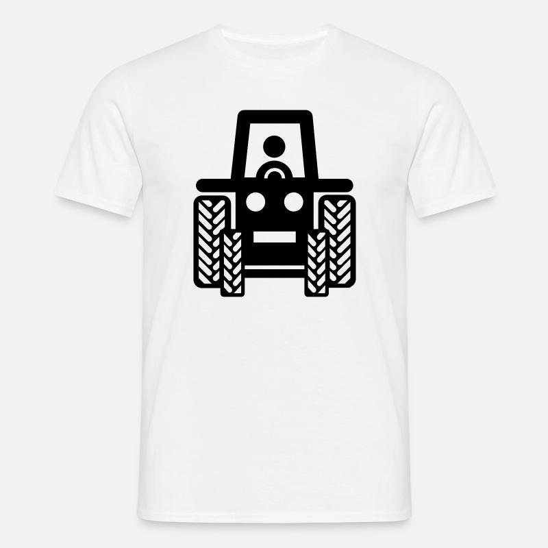 Traktor - Männer T-Shirt - Weiß
