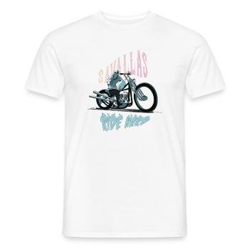 Raide Hard dark background - Männer T-Shirt - Weiß - Vorne - AI Model Male 178 dark (178cm)