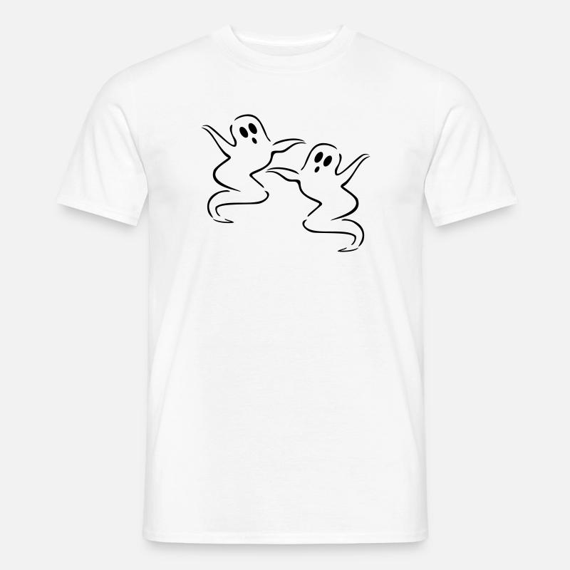 gespenster geist halloween - Männer T-Shirt - Weiß
