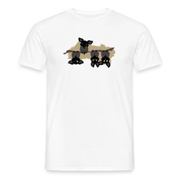 Battre dans l'autre sens - T-shirt homme - blanc - Devant - AI Model Male 178 dark (178cm)