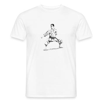 karate - Men's T-Shirt - white - Front - AI Model Male 178 dark (178cm)