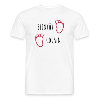 Onkel / Tante / Vetter / Cousin / Kusine - Männer T-Shirt - Weiß - Vorne - AI Model Male 178 dark (178cm)